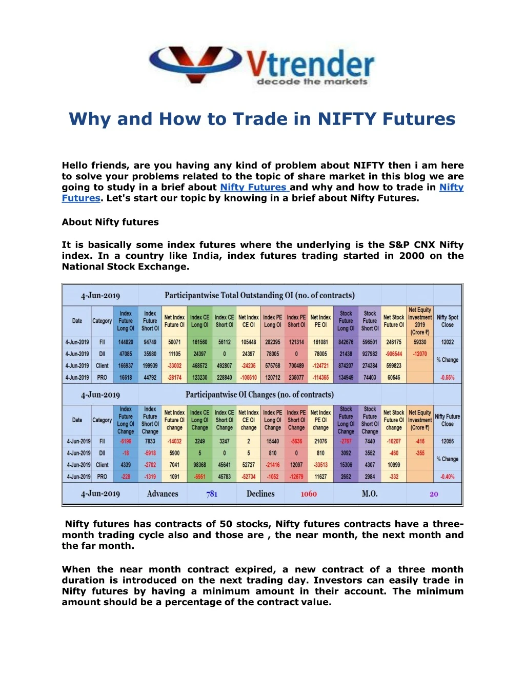 why and how to trade in nifty futures