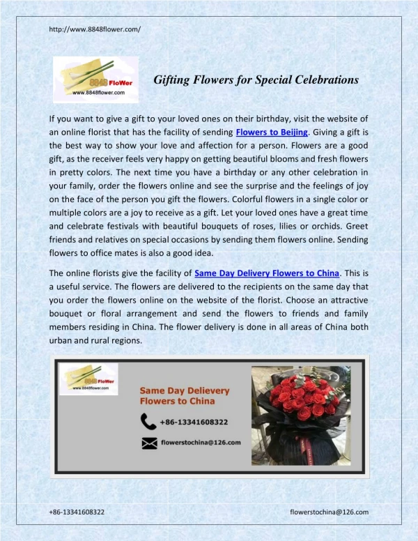 Gifting Flowers for Special Celebrations