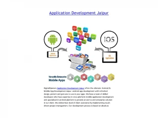 Application Development Jaipur:Android &amp; Mobile App Development Jaipur - slide 1