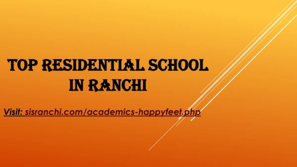 top residential school in ranchi