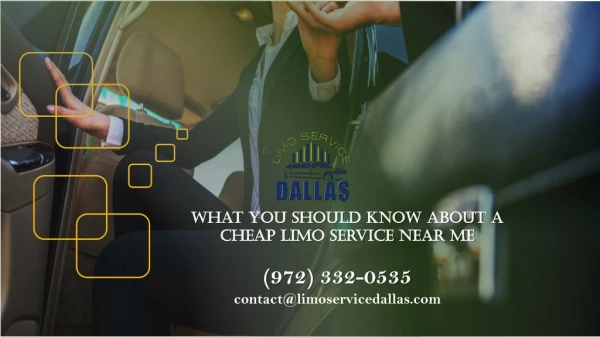 What You Should Know About a Cheap Limo Service
