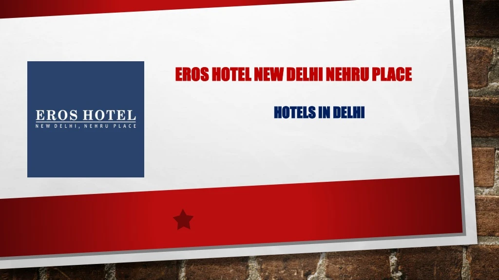 eros hotel new delhi nehru place