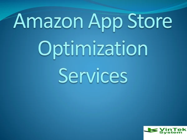 Amazon App Store Optimization