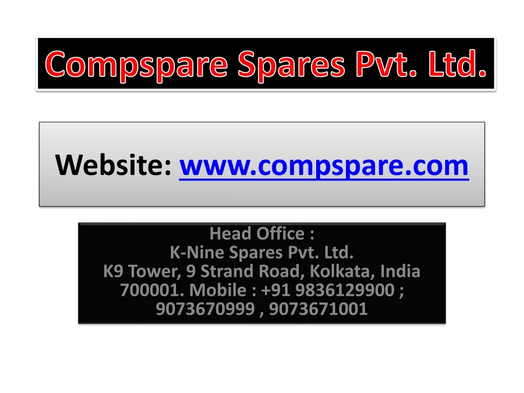 website www compspare com
