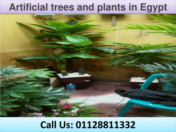 Artificial trees and plants in egypt