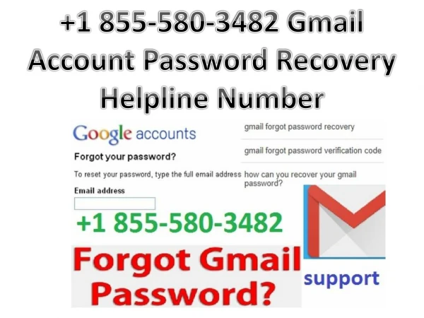 Gmail Account Password Recovery Helpline Number
