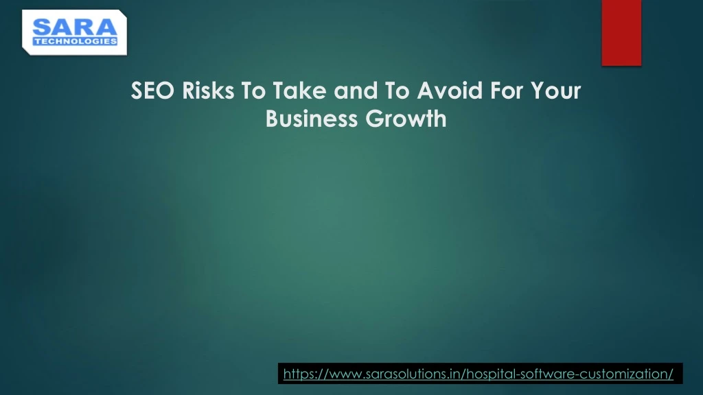 seo risks to take and to avoid for your business growth