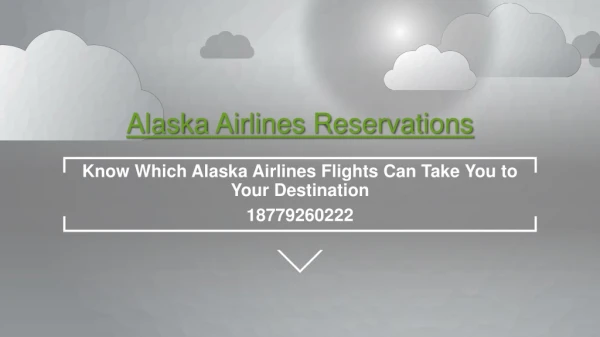 Know Which Alaska Airlines Flights Can Take You to Your Destination