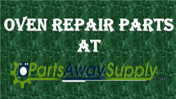 Oven Repair Parts