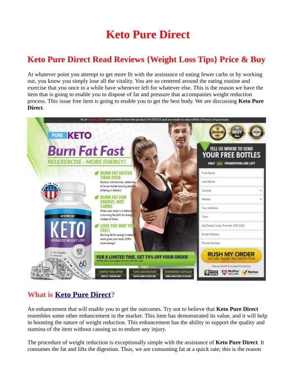 These 5 Simple Keto Pure Direct Tricks Will Pump Up Your Sales Almost Instantly