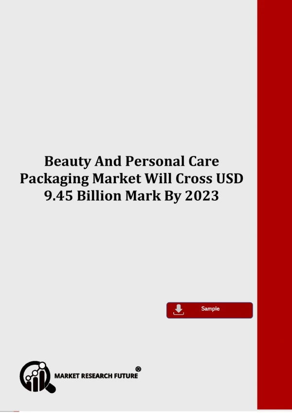 Beauty And Personal Care Packaging Market Outlook, Strategies, Industry, Growth Analysis, Future Scope, Key Drivers Fore