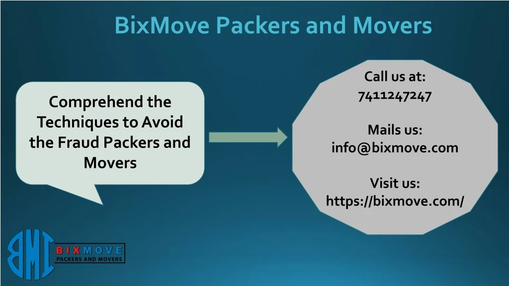 bixmove packers and movers