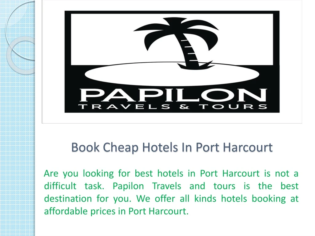 book cheap hotels in port harcourt