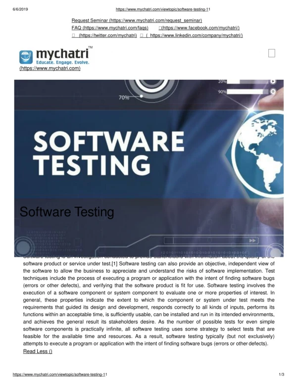 Software Testing PPT