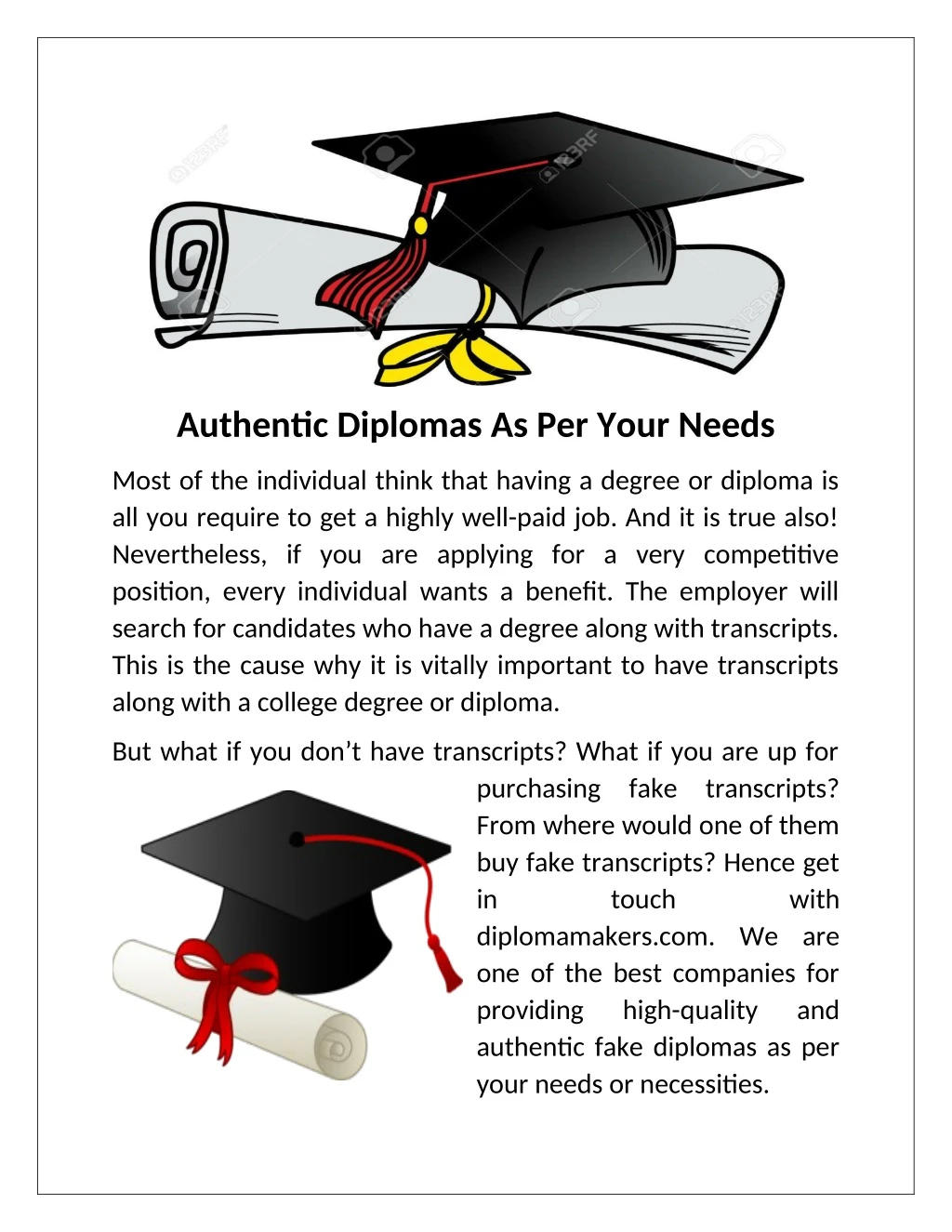 authentic diplomas as per your needs