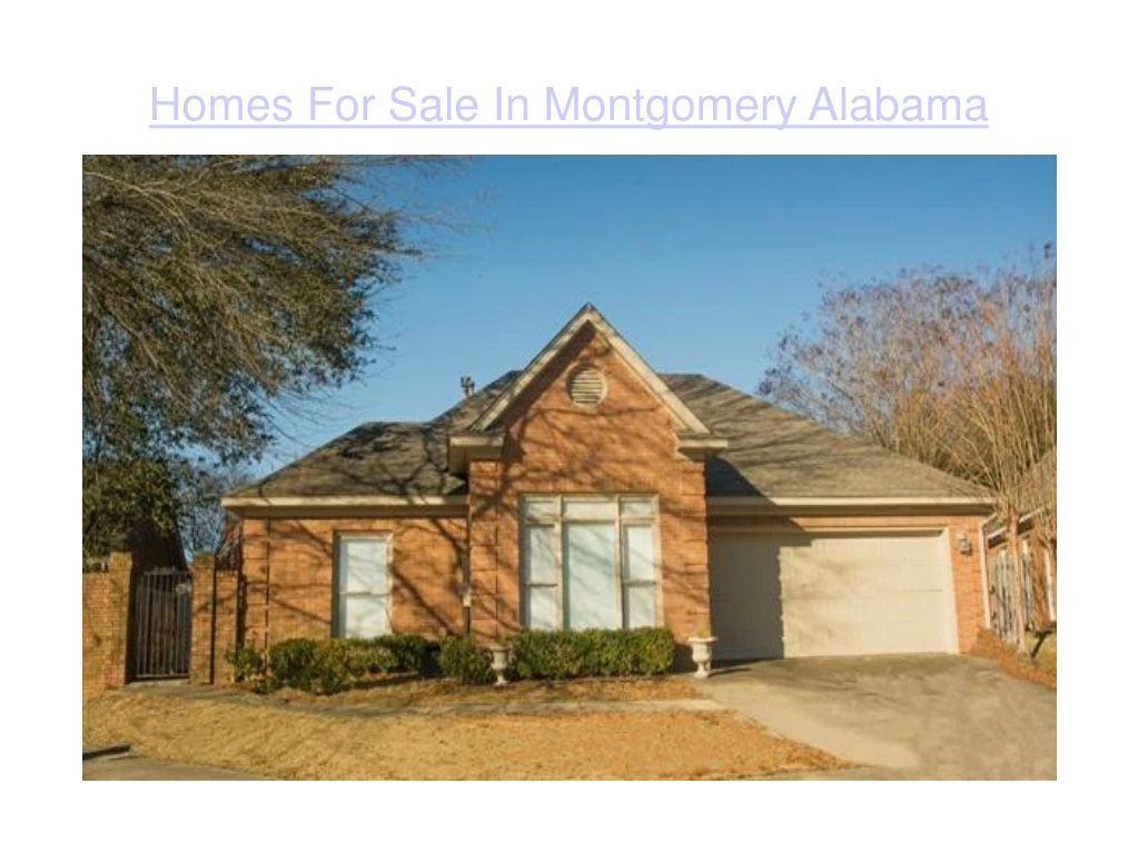 homes for sale in montgomery alabama