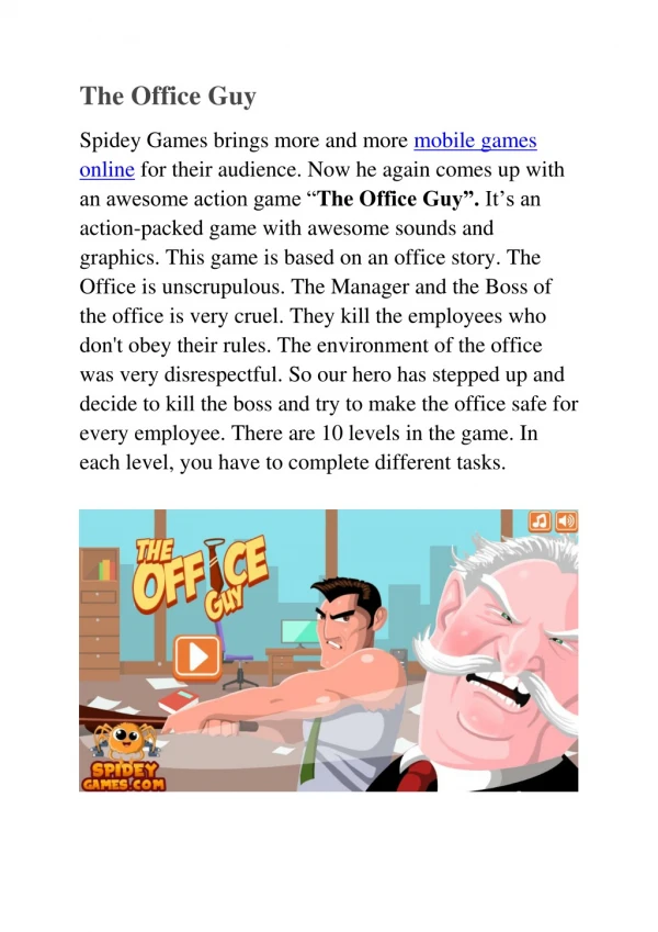Gameplay - The Office Guy
