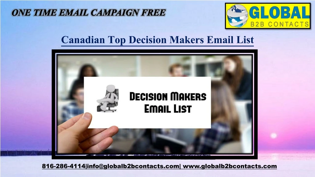 one time email campaign free