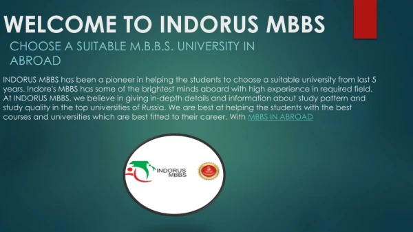 Study MBBS Abroad | Fees Low Cost Guaranteed | Indorus MBBS