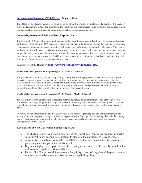 next generation sequencing ngs market