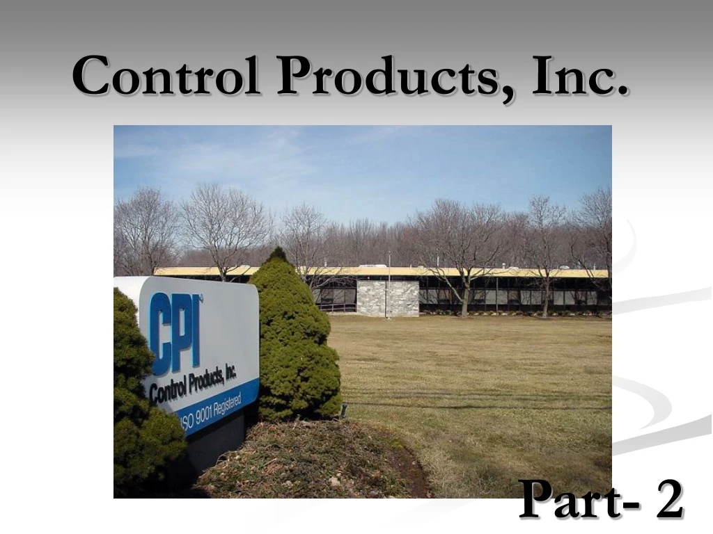 control products inc