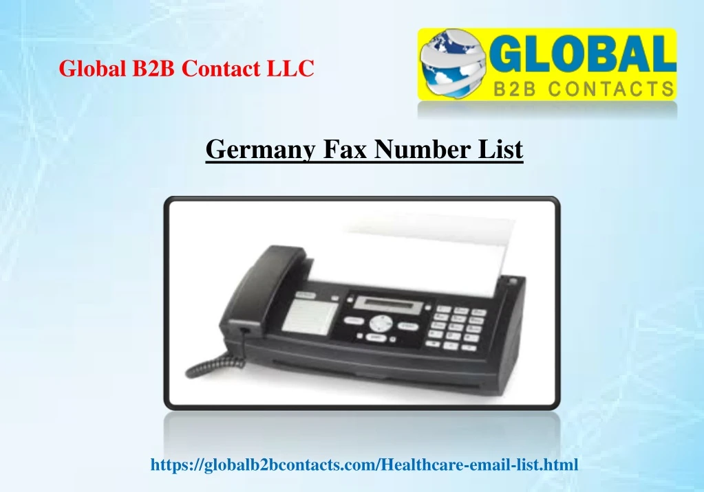 germany fax number list