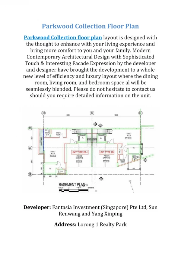 Parkwood Collection Floor Plan