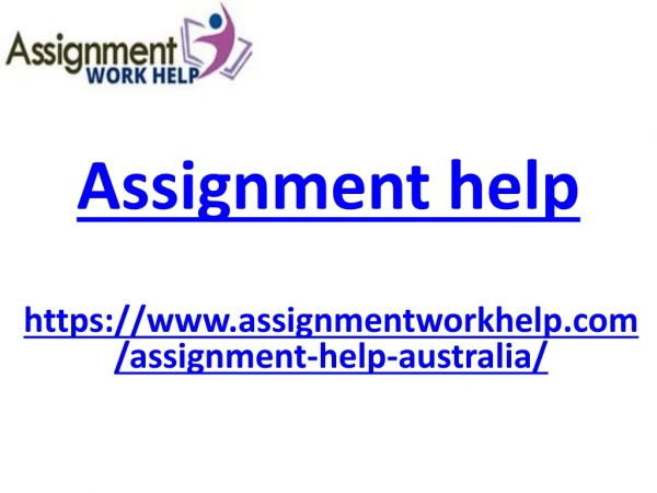 Assignment help