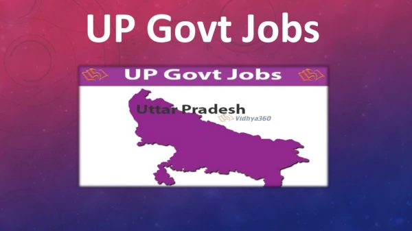 UP Govt Jobs 2019 - Upcoming Government Recruitment In Uttar Pradesh