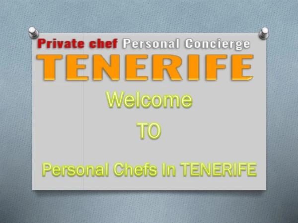 Personal chef service in Tenerife