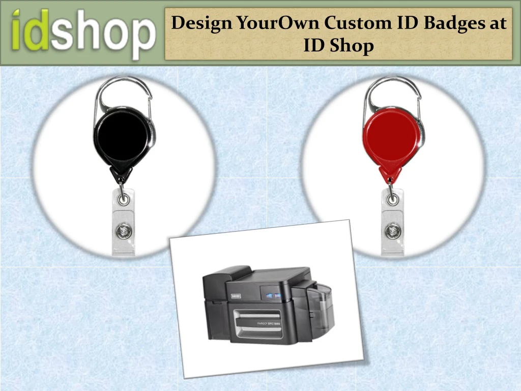 design yourown custom id badges at id shop