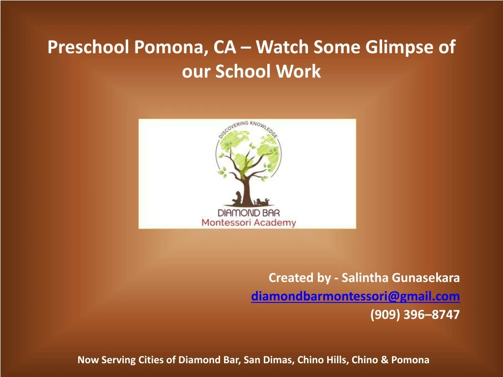 preschool pomona ca watch some glimpse of our school work