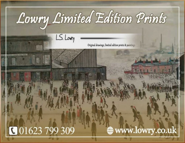 L.S. Lowry Limited Edition Prints | Corn Water Fine Art Gallery