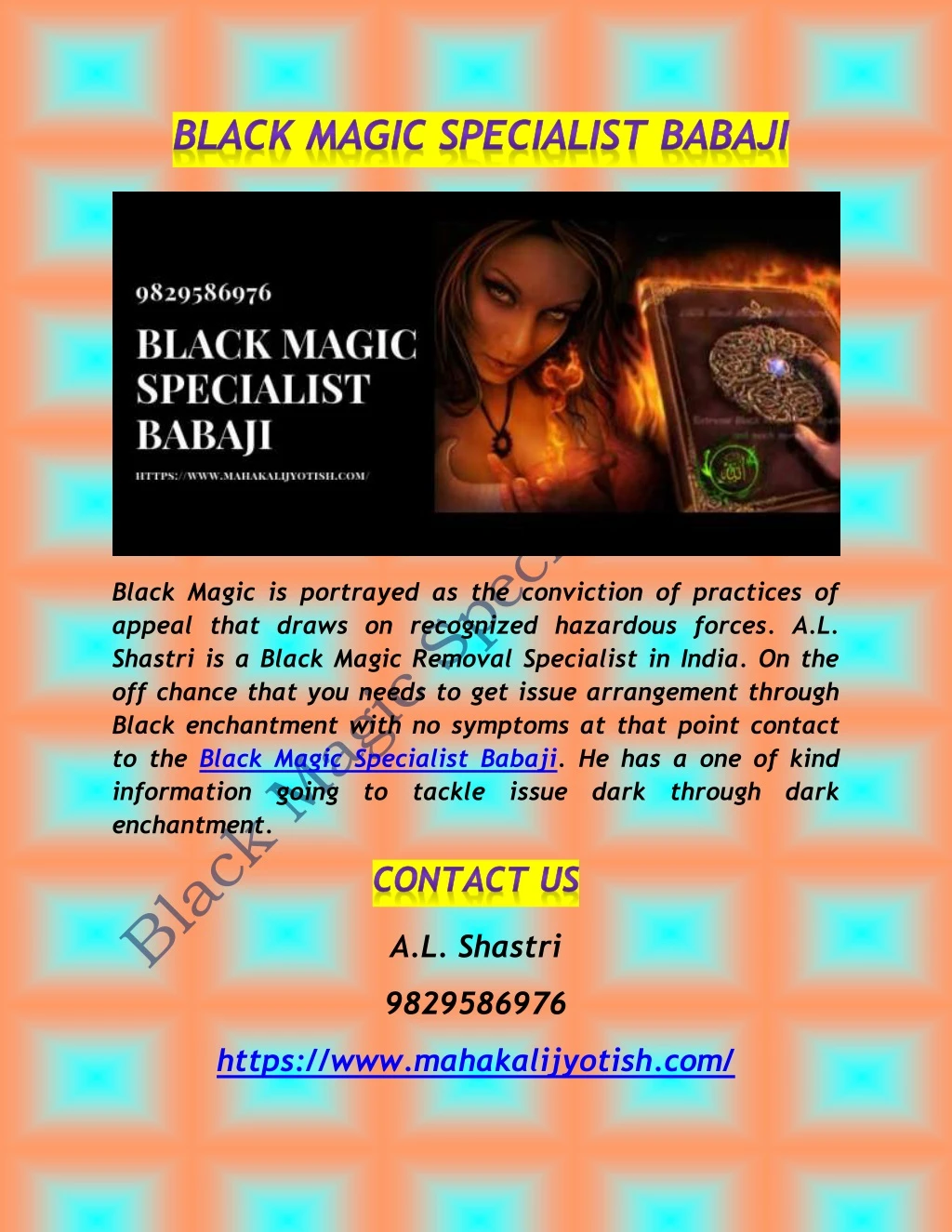 black magic is portrayed as the conviction