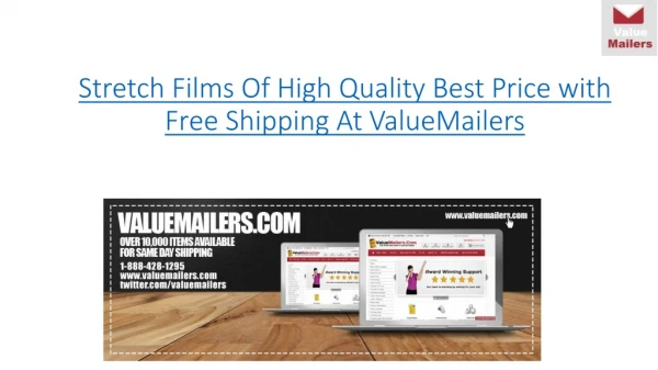 stretch Films Of High Quality Best Price at ValueMailers
