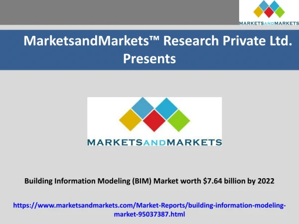 Building Information Modeling (BIM) Market