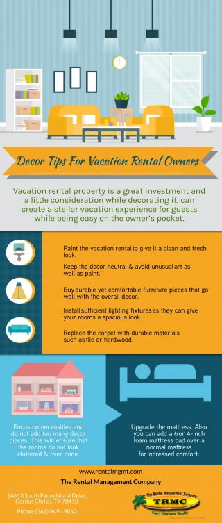 Decor Tips For Vacation Rental Owners - slide 1