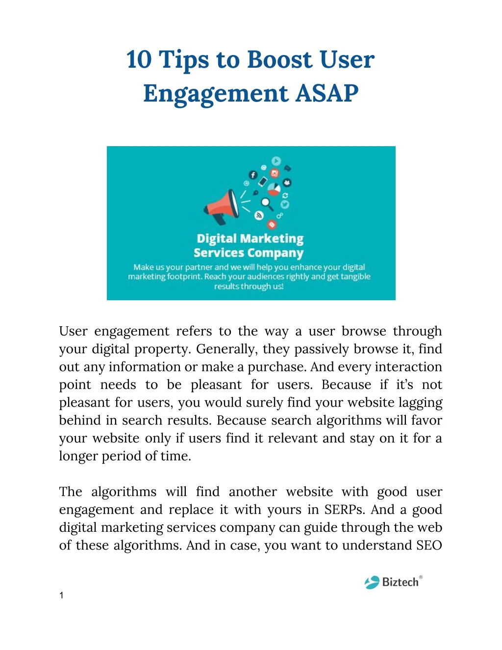 10 tips to boost user engagement asap