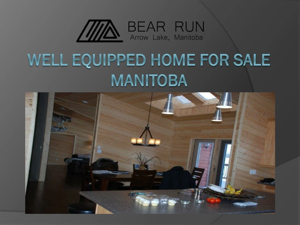 well equipped home for sale manitoba