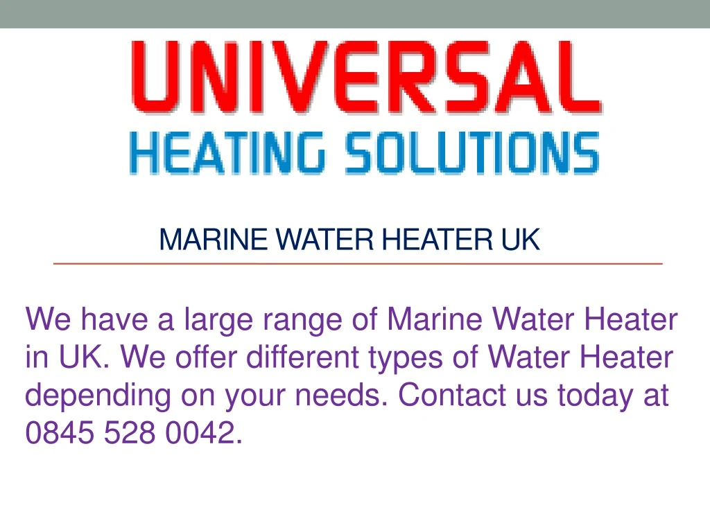 marine water heater uk