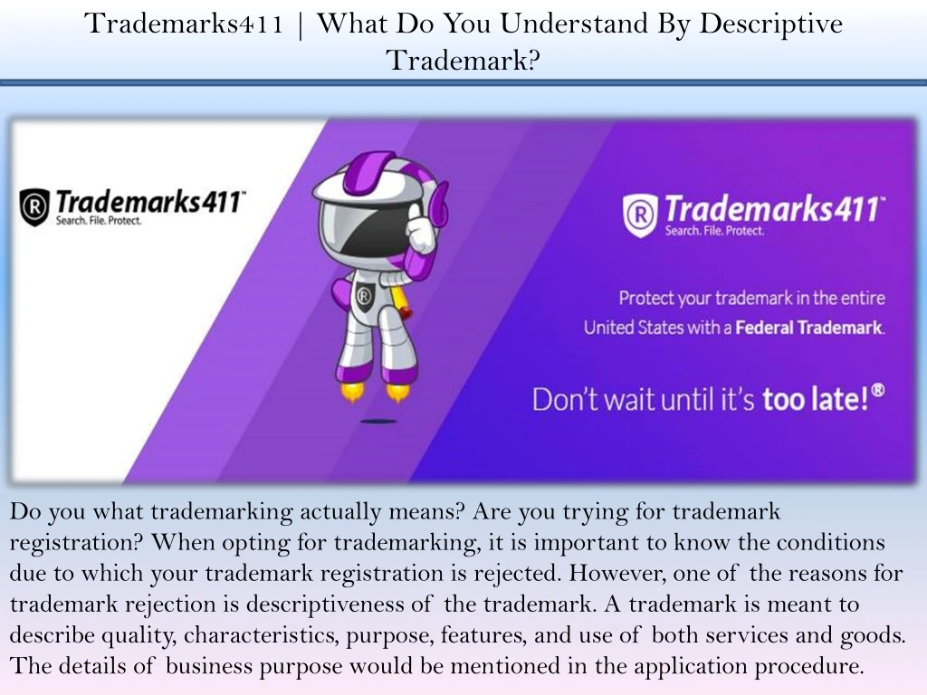 trademarks411 what do you understand