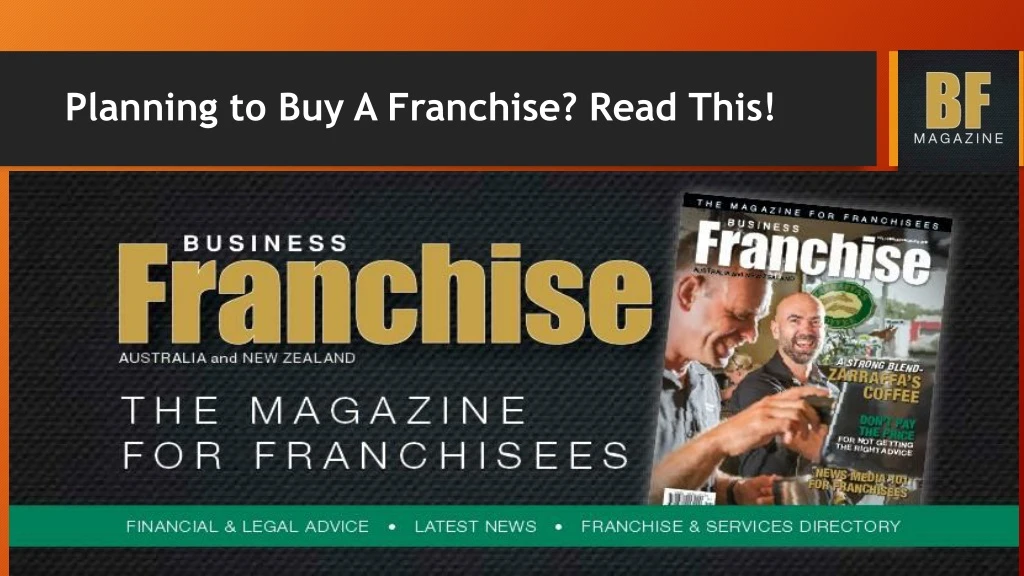 planning to buy a franchise read this