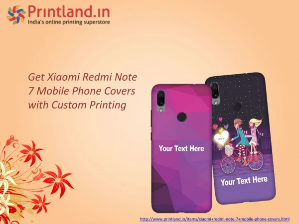 How to get Personalized redmi note 7 mobile back covers in India