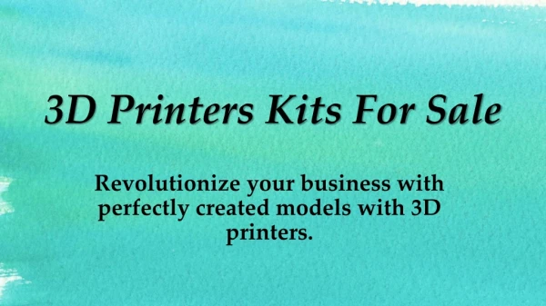 3D Printers Kits For Sale-3D Printers Lab