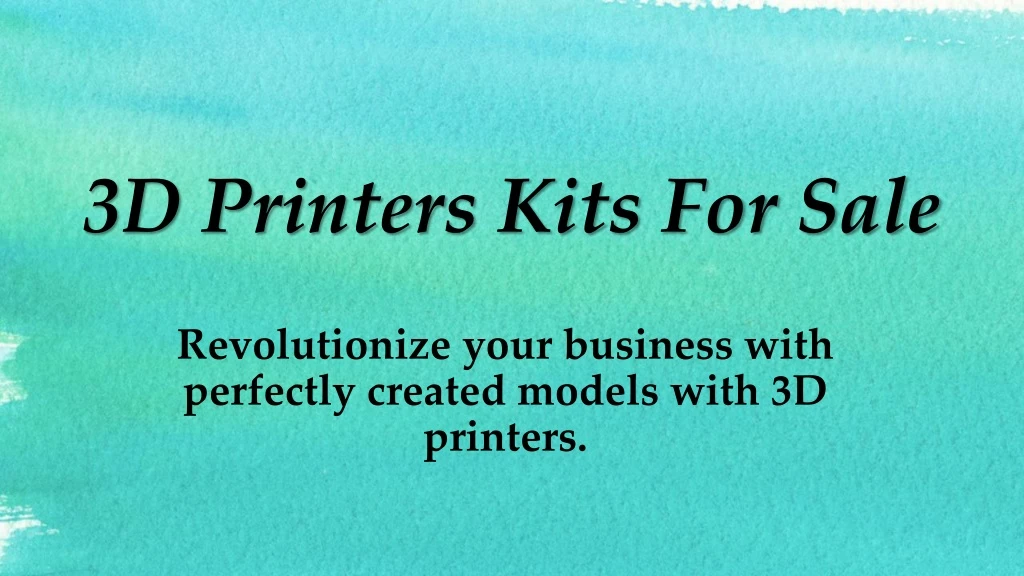 3d printers kits for sale