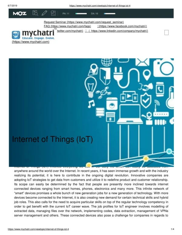 Internet Of The Things