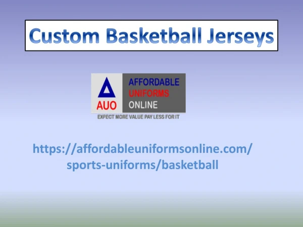 Custom Basketball Jersey