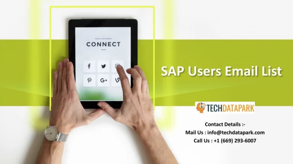 SAP Users Email List | SAP Customer Mailing Address Database