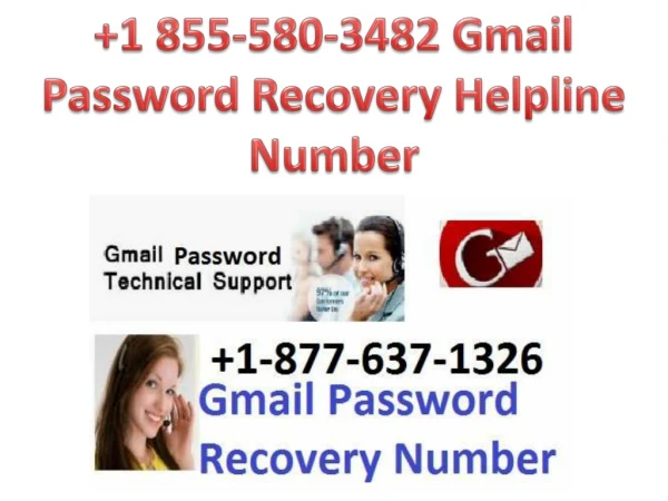 Gmail Password Recovery Helpline Number