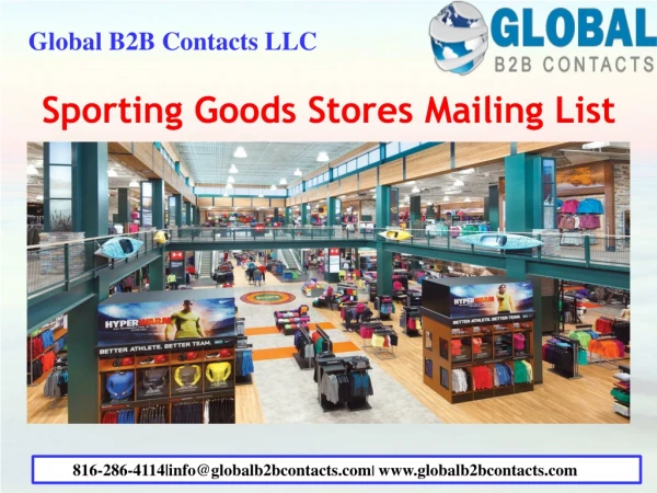 Sporting Goods Stores Mailing List